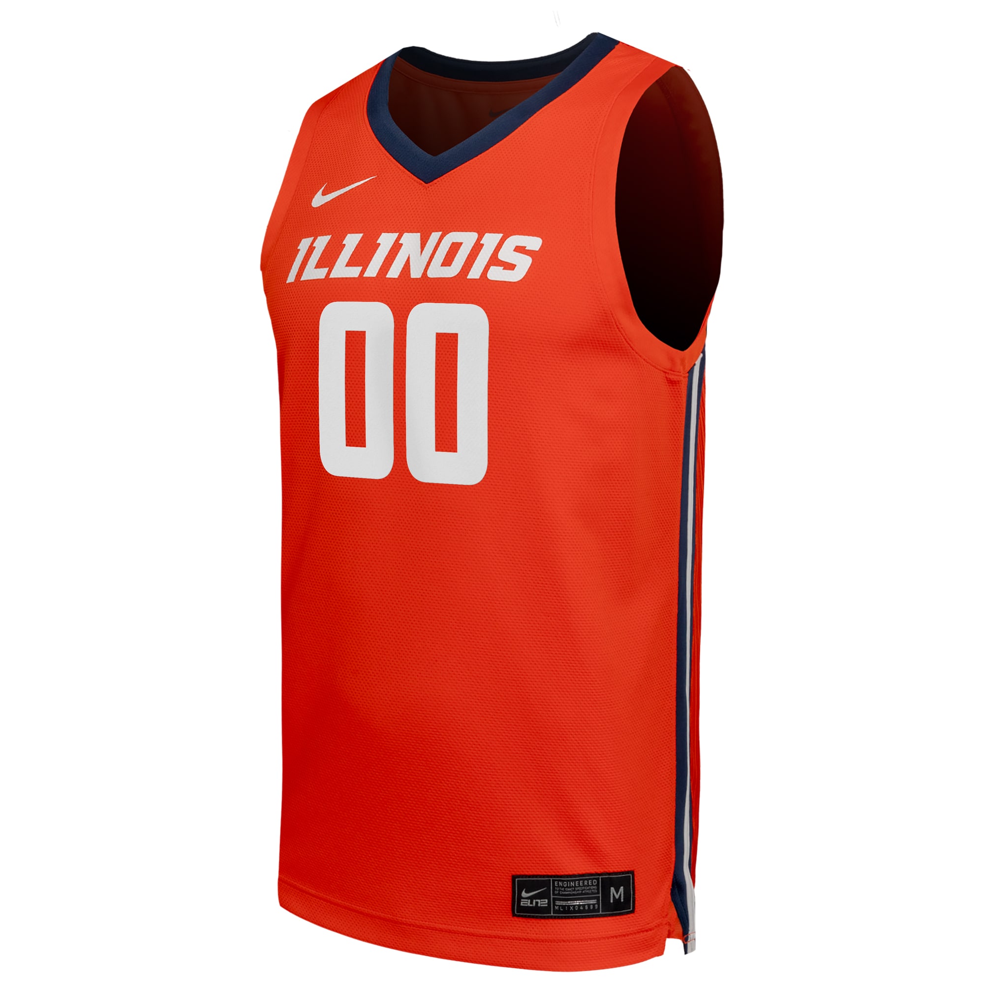 [NJP] Illinois Fighting Illini Unisex NIL Pick-A-Player Men's Basketball Replica Jersey - Orange