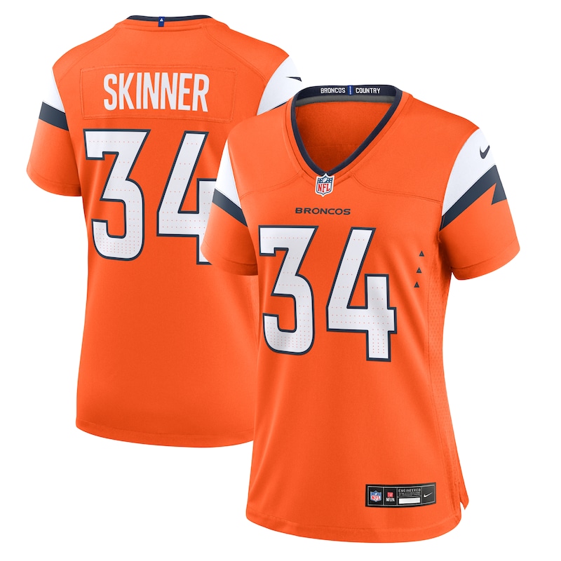 None JL Skinner DEN Broncos Modern Pro-Level Jersey Football Apparel