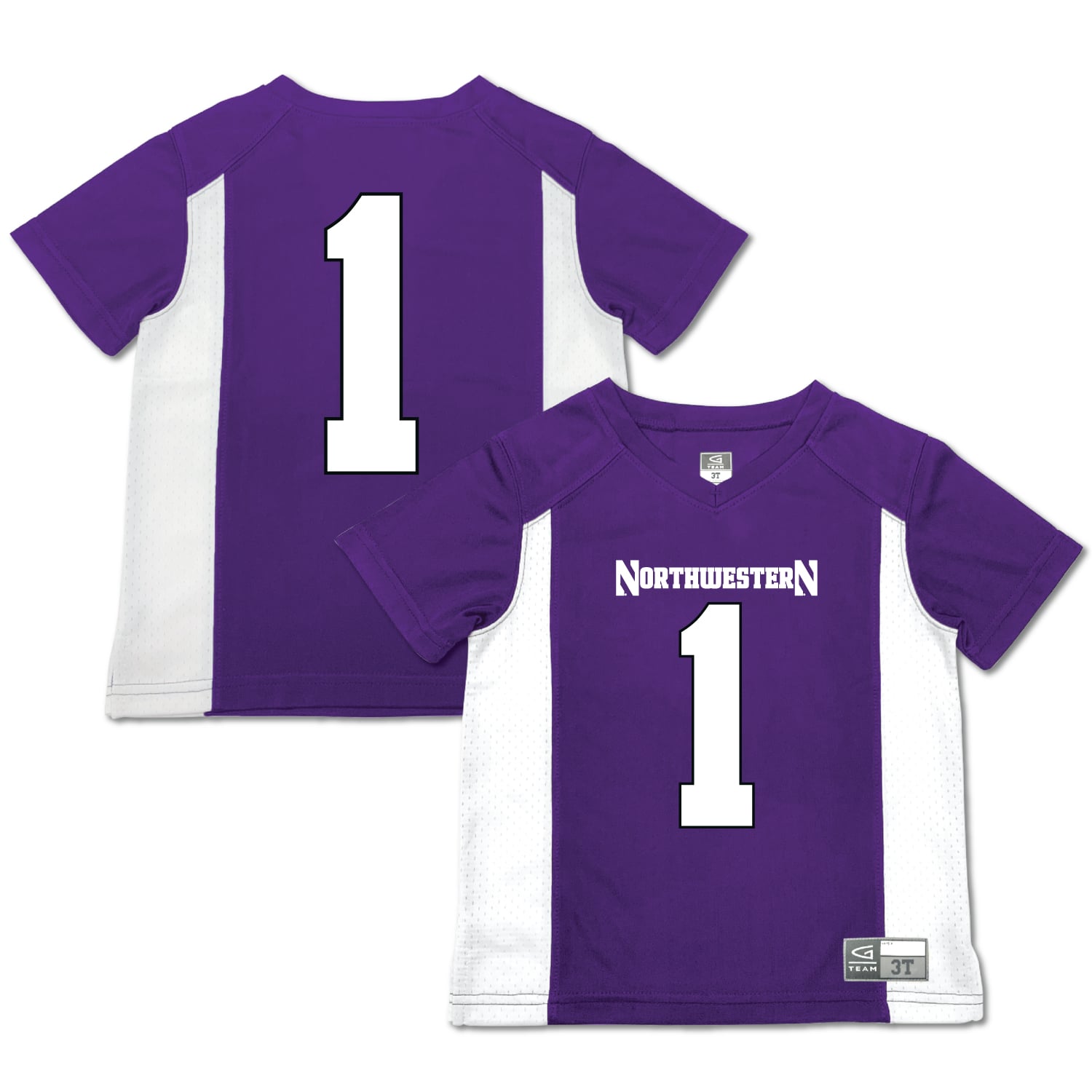 #1 Northwestern Wildcats Garb Toddler Football Jersey - Purple