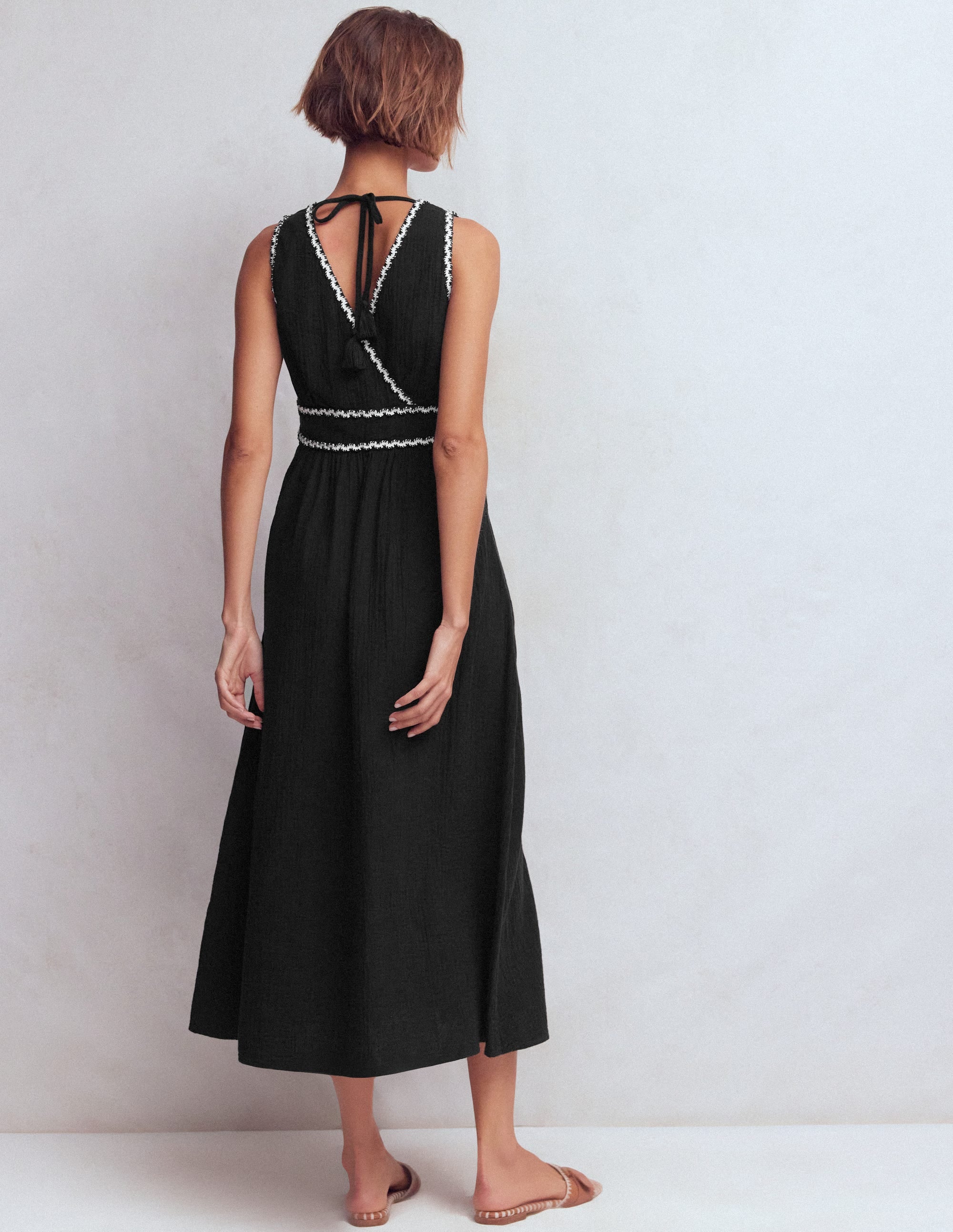 Lorna Trim Double Cloth Dress