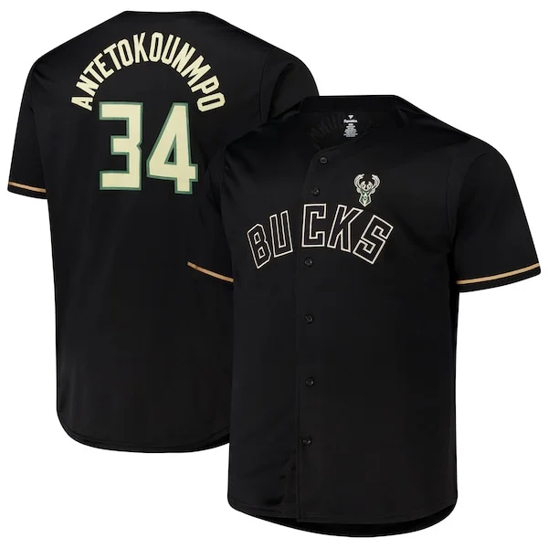 Giannis Antetokounmpo MIL Jersey - modern top-tier - Black NBA