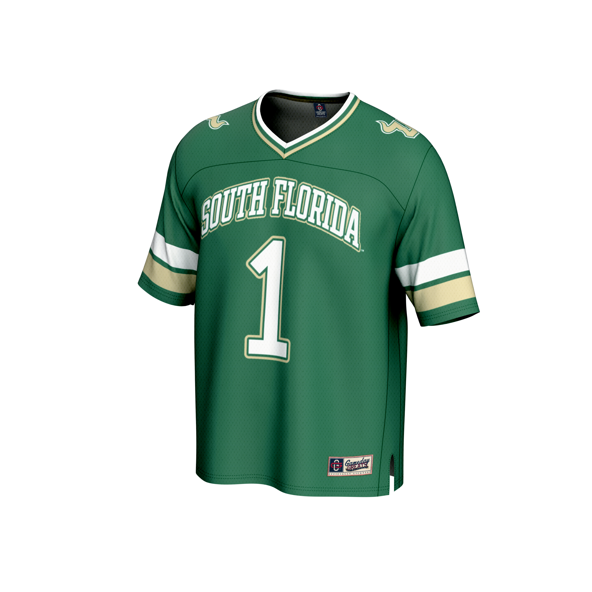 [DDG] South Florida Bulls GameDay Greats Lightweight Collegiate Football Fashion Jersey - Green