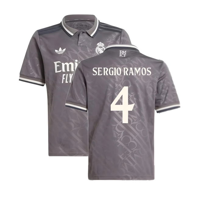 2024-2025 Real Madrid Third Shirt (Kids) (Sergio Ramos 4) - Support...