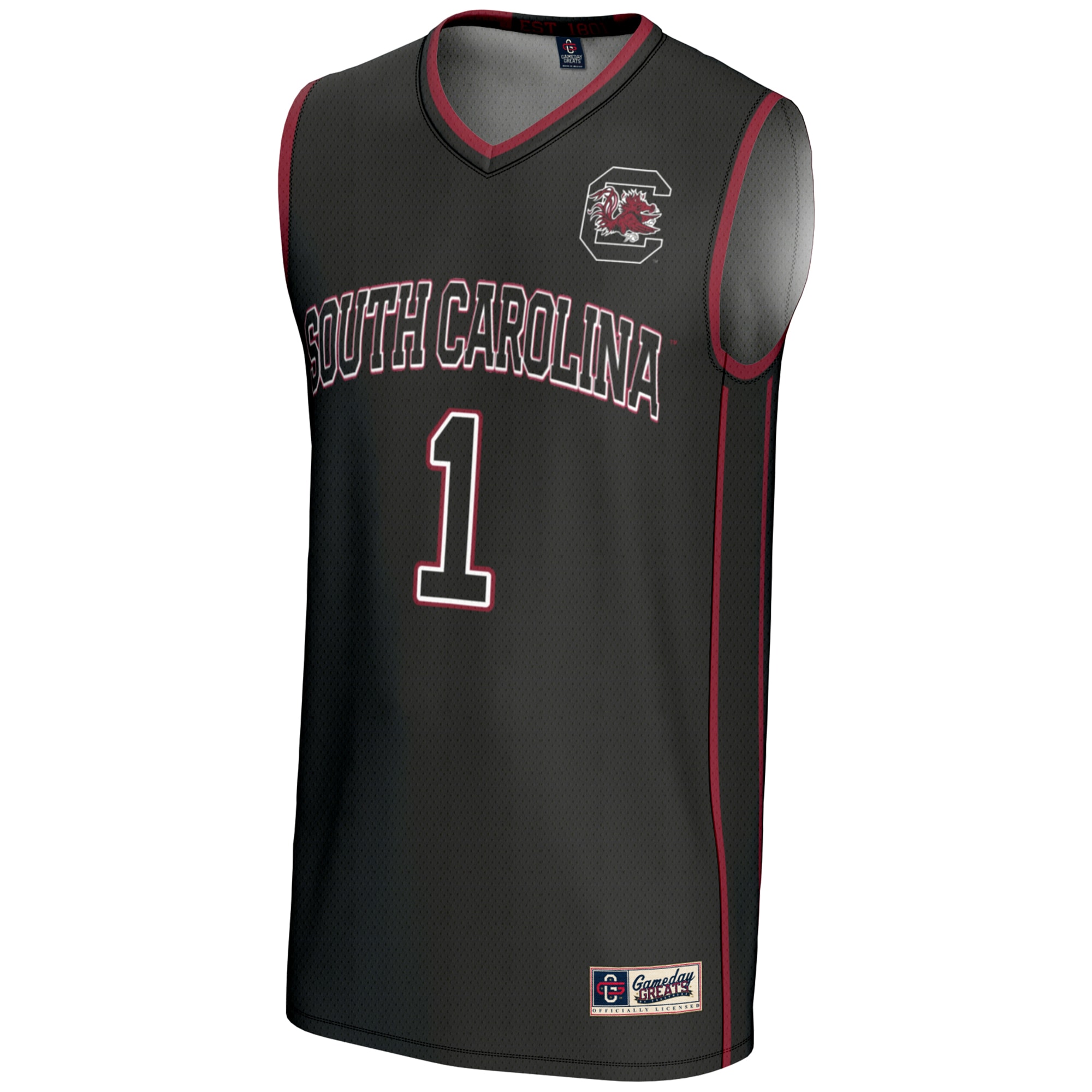 [DDG] South Carolina Gamecocks GameDay Greats Unisex Lightweight Basketball Jersey - Black