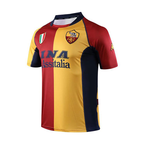 Premium 0102 AS Roma Home Retro Shirt - Official Replica 36