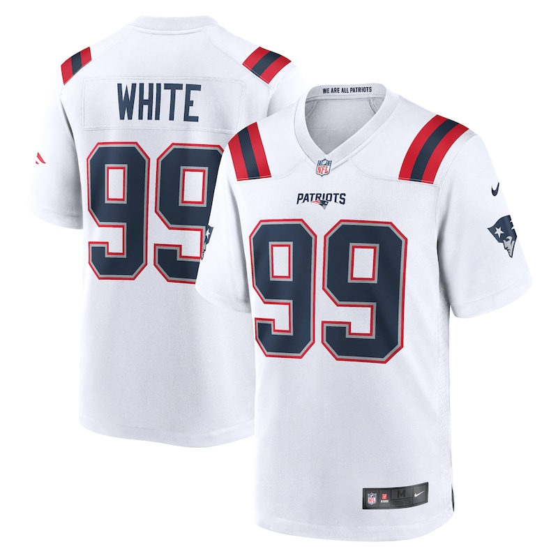 None Keion White NE Patriots Premium Team Spirit Wear Football Apparel