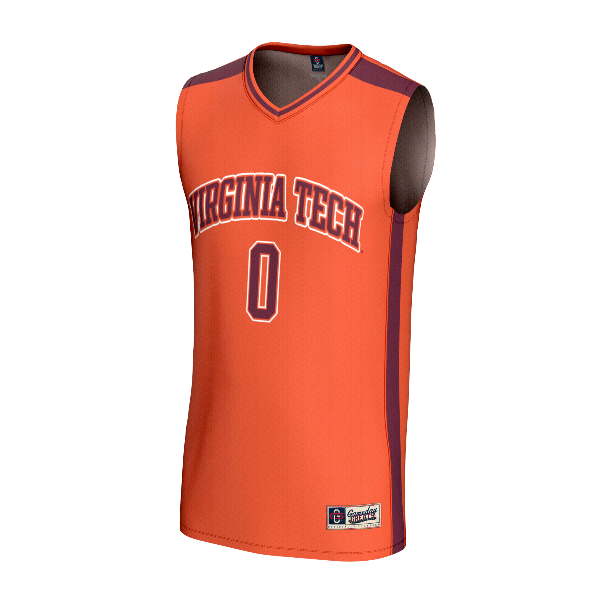 [DDG] Virginia Tech Hokies GameDay Greats Youth Collegiate Basketball Fashion Jersey - Orange