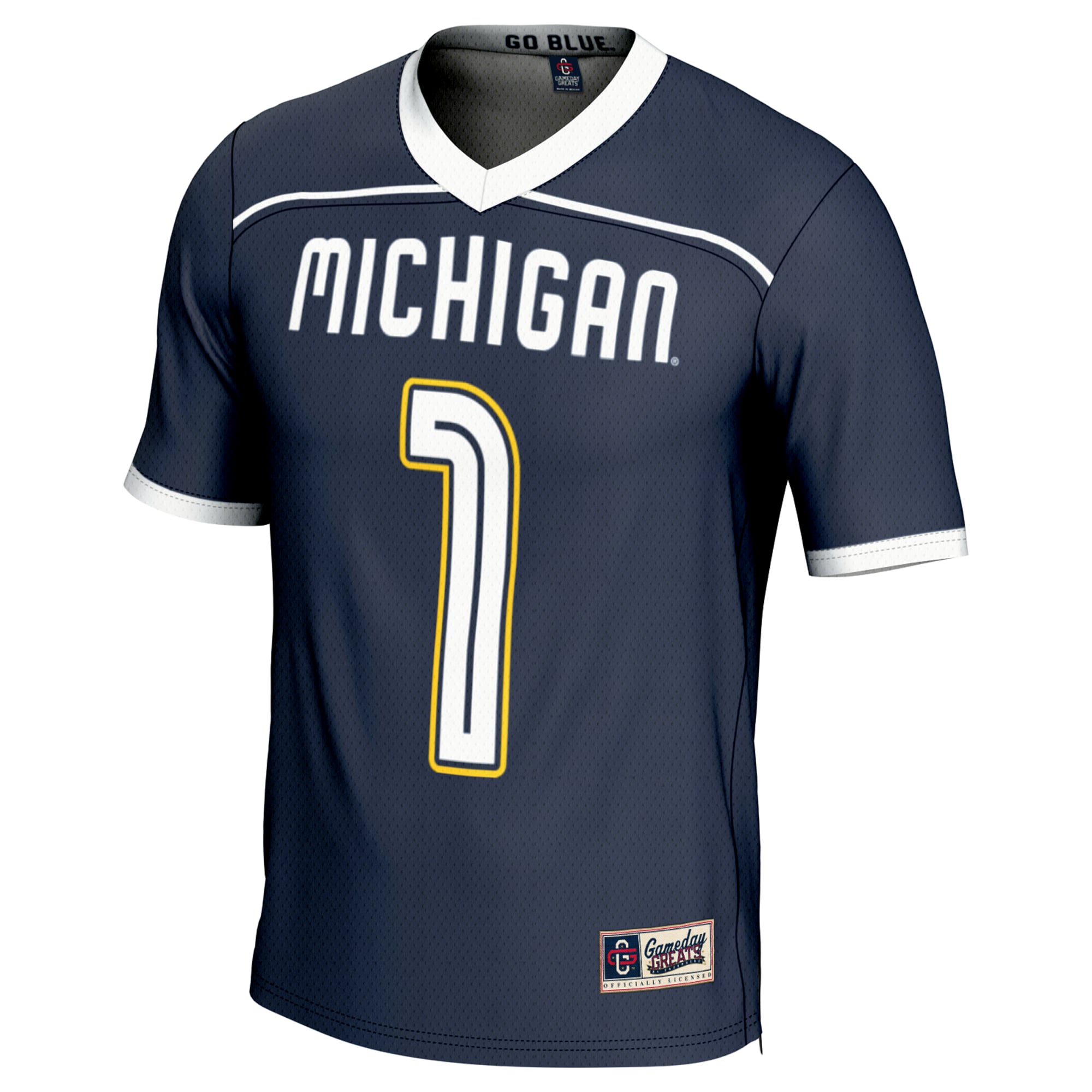 #1 Michigan Wolverines GameDay Greats Youth Lightweight Lacrosse Fashion Jersey - Navy