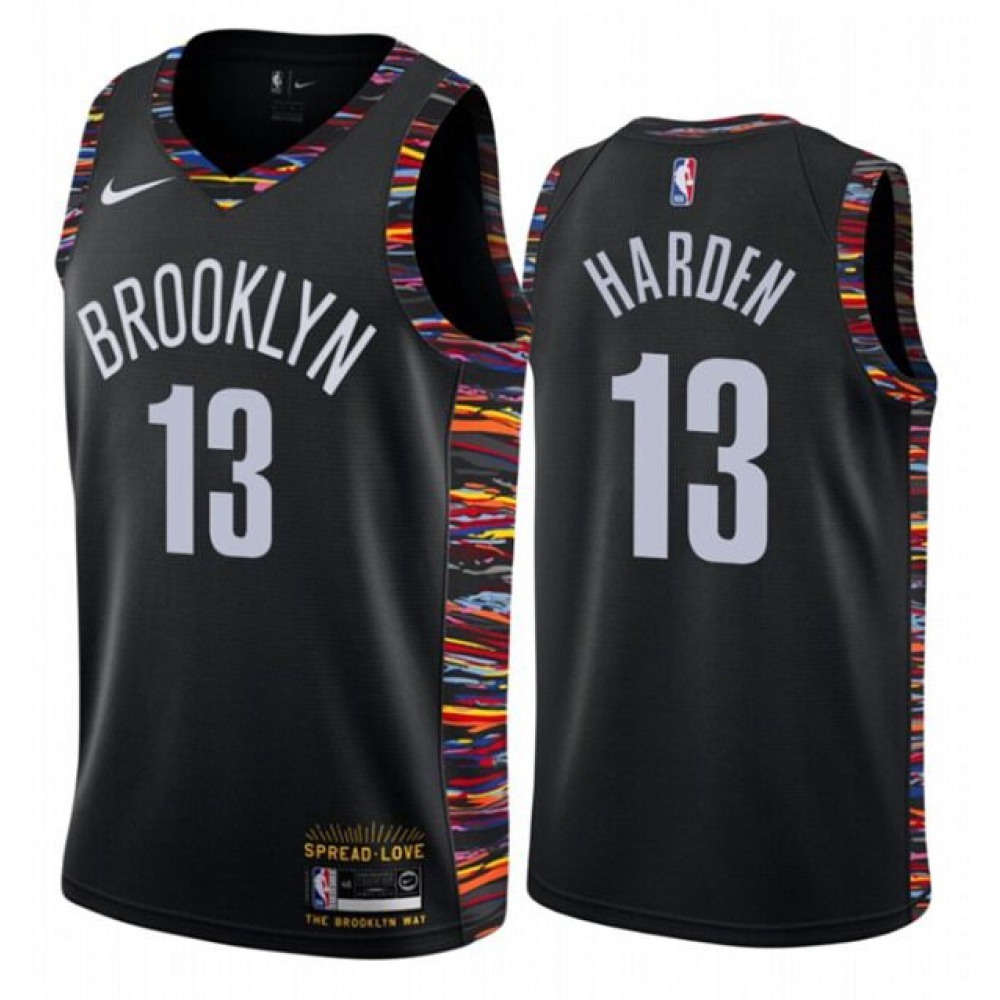 Performance James Harden13 Brooklyn Nets Black Jersey - City Edition
