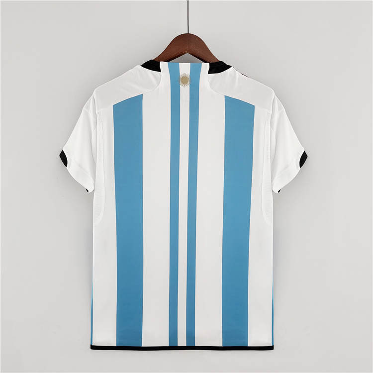 Comfort Fit Argentina World Cup 2022 Home White Soccer Jersey