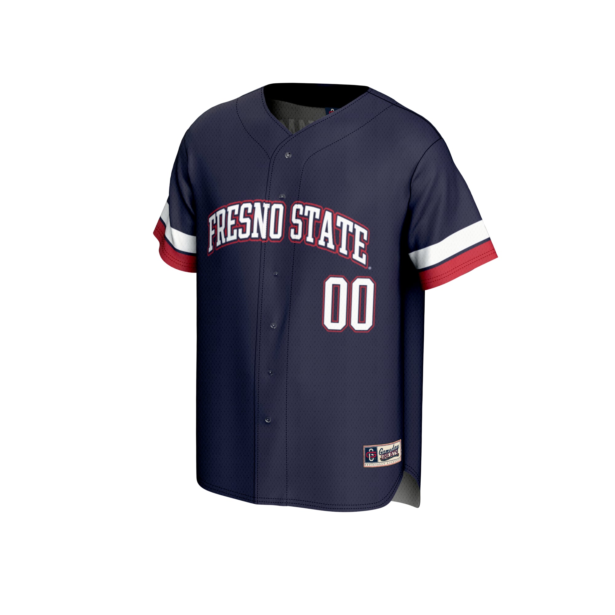 Fresno State Bulldogs GameDay Greats Unisex NIL Pick-A-Player Lightweight Baseball Jersey - Navy