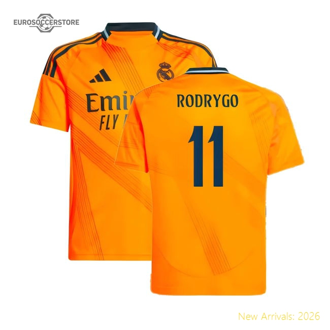 Authentic 2024-2025 Real Madrid Away Shirt (Kids) (Rodrygo 11)