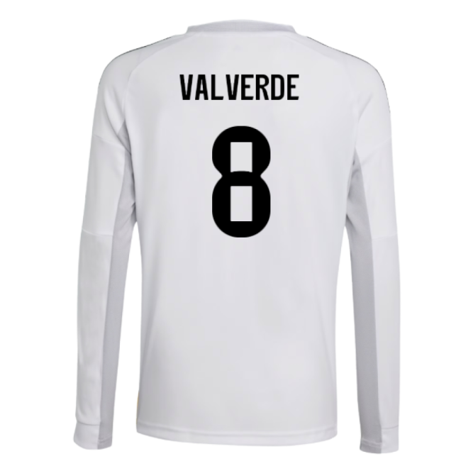 Real Madrid Long Sleeve 2025-2026 Home Shirt - (Youth