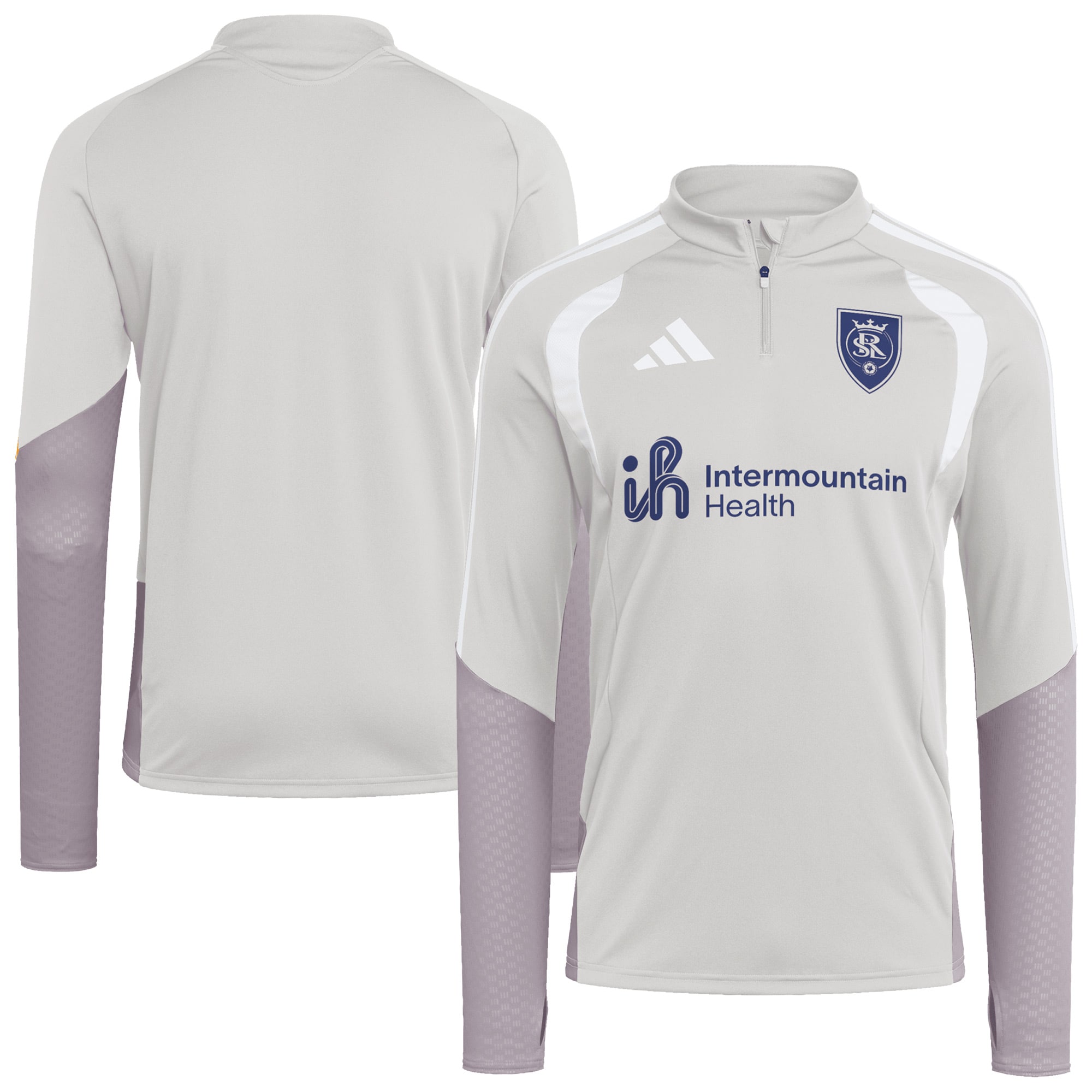 [JED] Real Salt Lake 2026 Tiro Competition Quarter-Zip Training Jersey Top - Silver