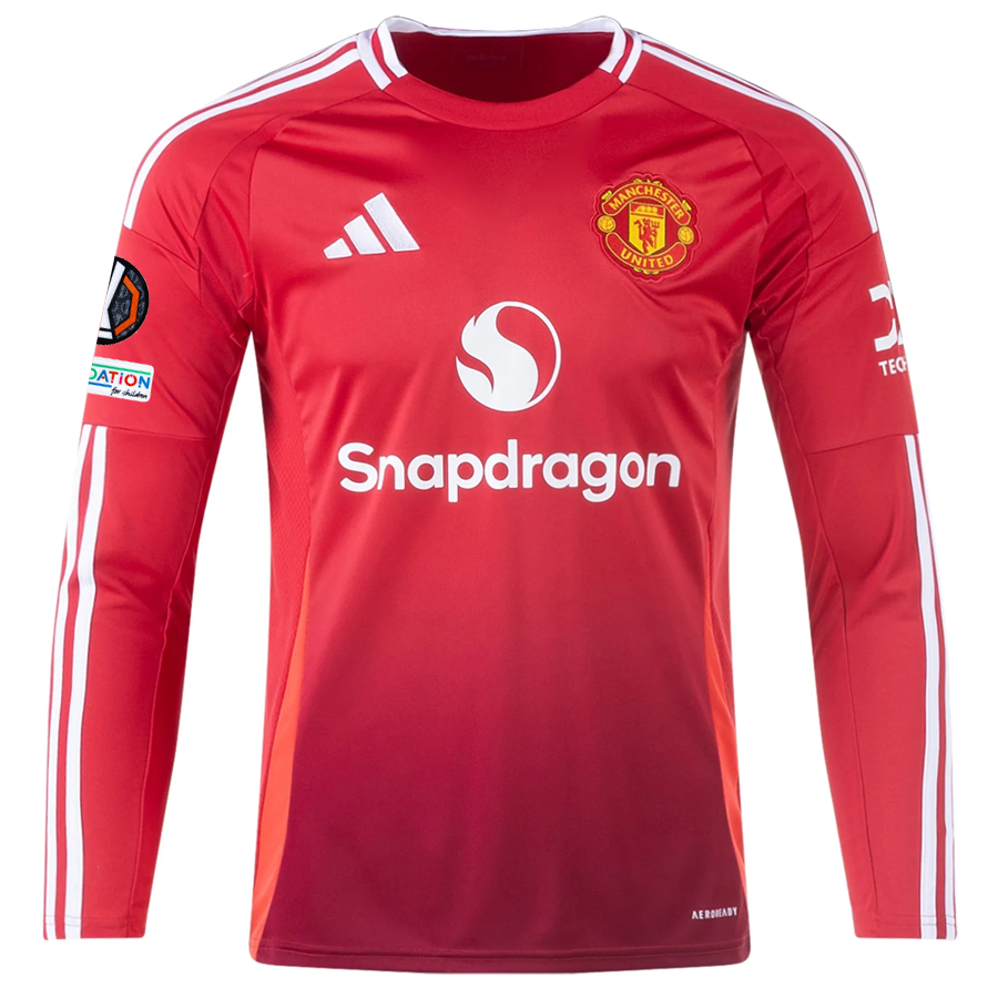 Manchester United Sleeve 2024-2025 UEL Home Jersey – Authentic Shirt