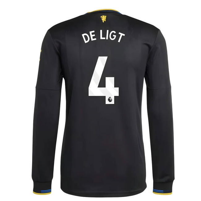 2025-2026 Man Utd Authentic Long Sleeve Third Shirt (De Ligt 4) (Ma...