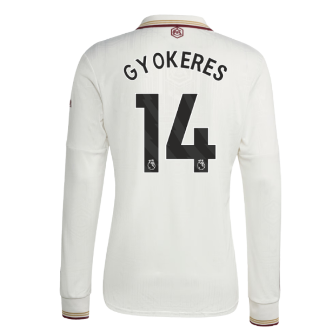 2025-2026 Arsenal Long Sleeve Third Shirt (Gyokeres 14)