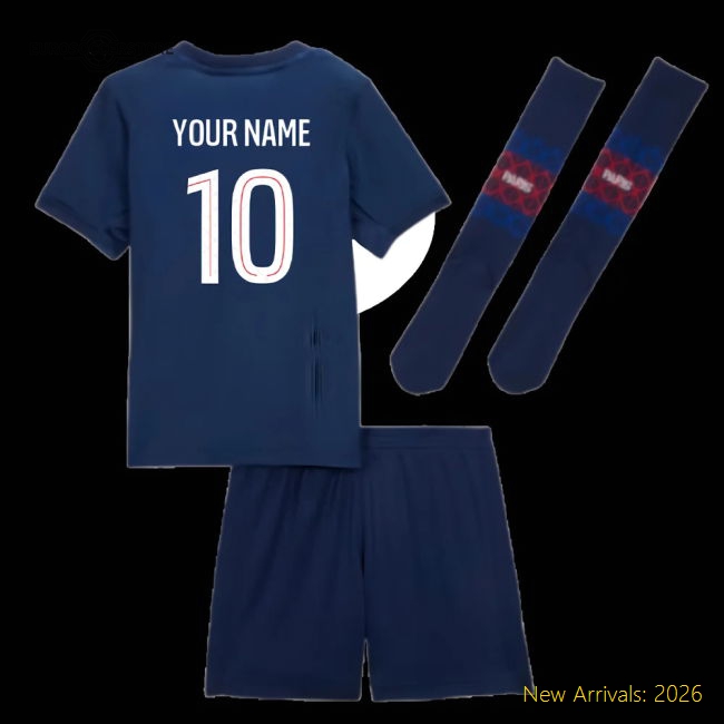 Paris Saint-Germain 2024-25 Home Fan Version For Kids Name) Match