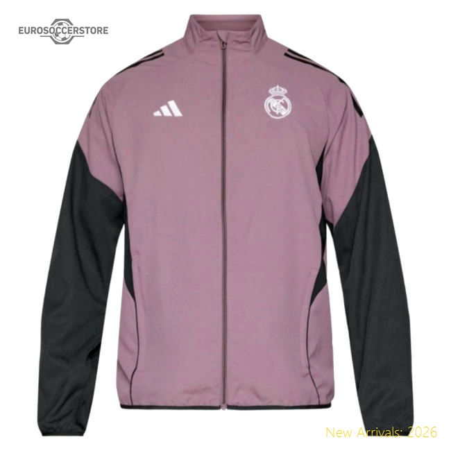 Popular 2025-2026 Real Madrid Presentation Jacket (Shadow Fig)