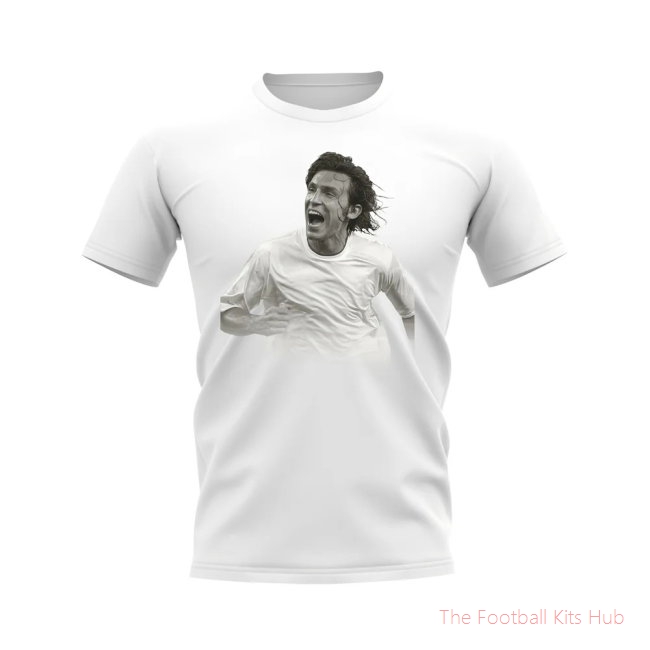 Andrea Pirlo Italy Legend T-Shirt (White)