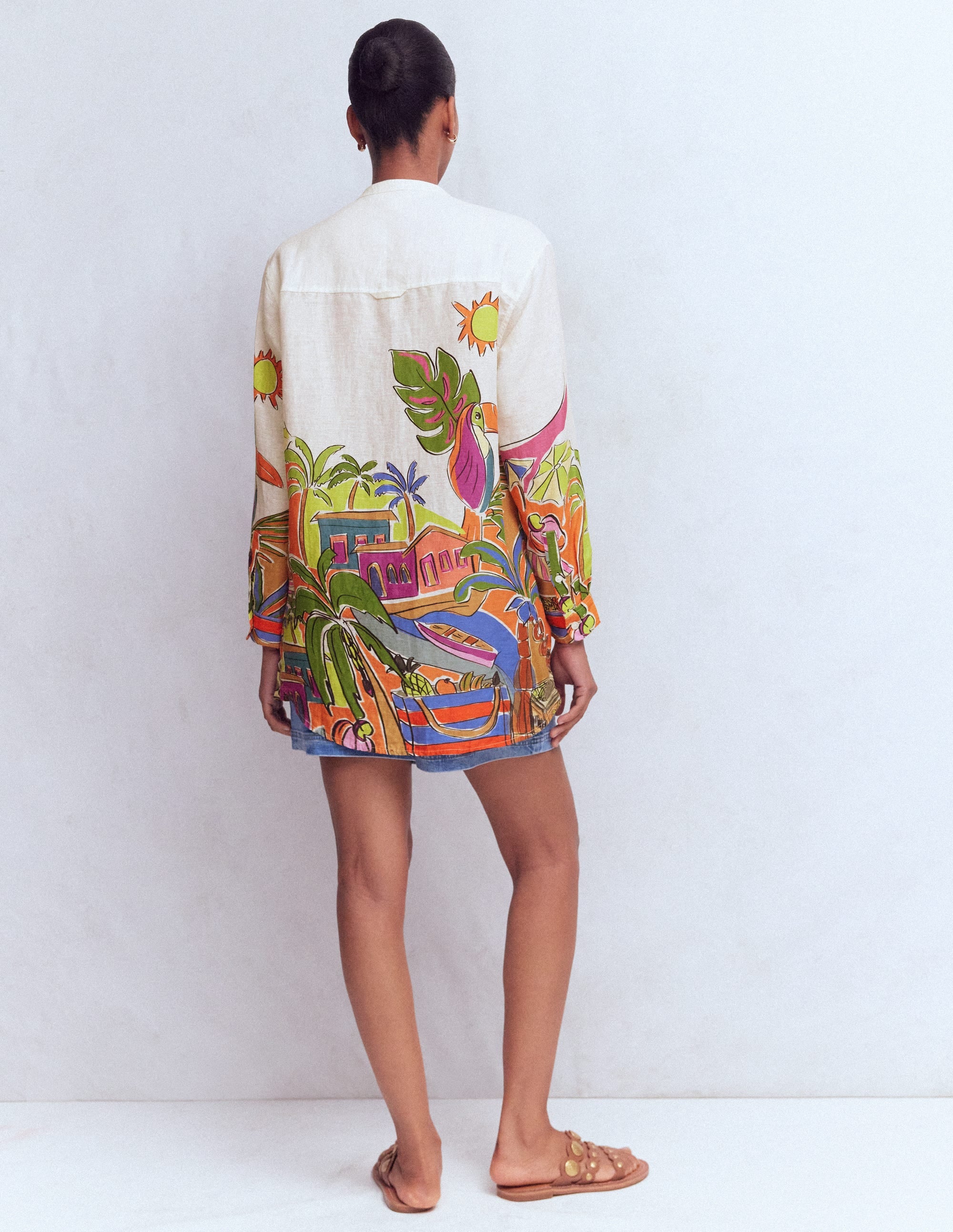 Longline Linen Shirt