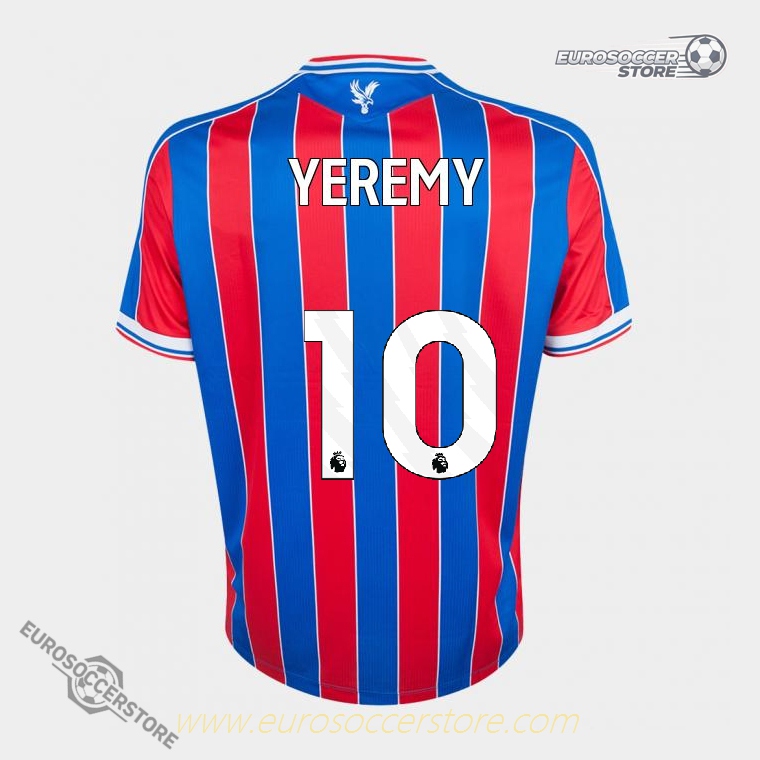 YEREMY's 10号 Crystal Palace Home Jersey for the 25-26 season