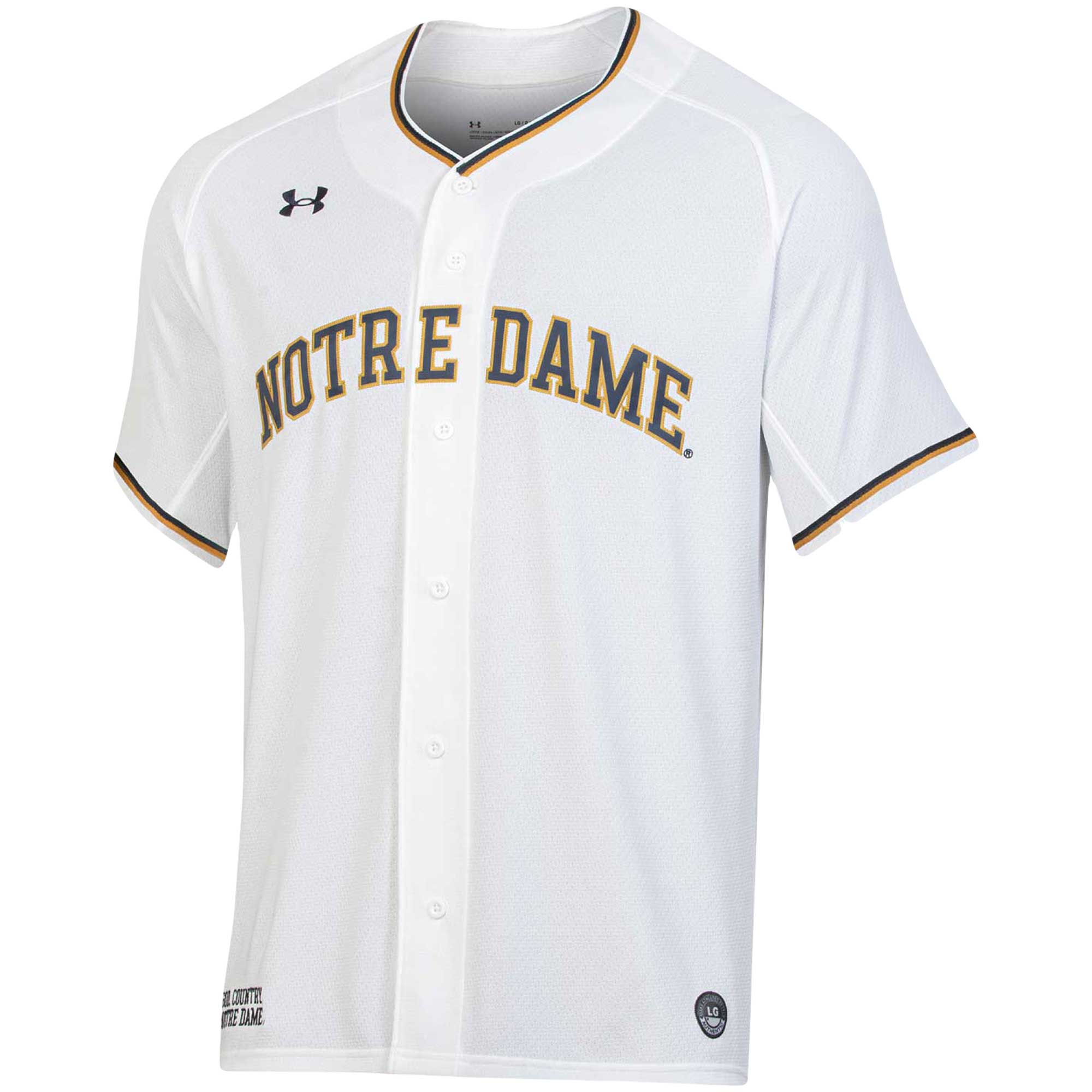 [DDG] Notre Dame Fighting Irish Replica Baseball Jersey - White