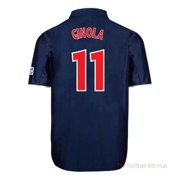 Football PSG Paris Saint Germain 2001 Home Shirt (Ginola 11)