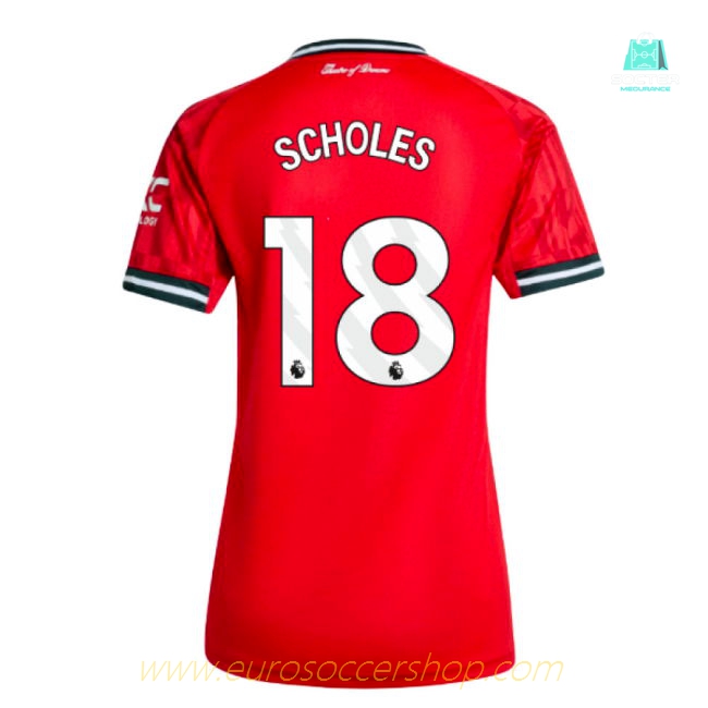 2025-2026 Man Utd Home Shirt (Womens) (Scholes 18)