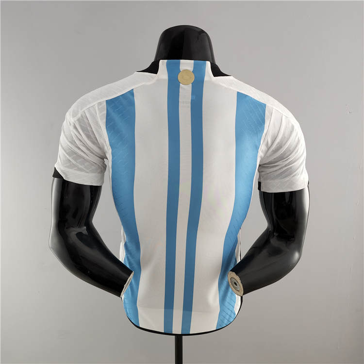 Argentina World Cup 2022 Home White Soccer Jersey Football Shirt