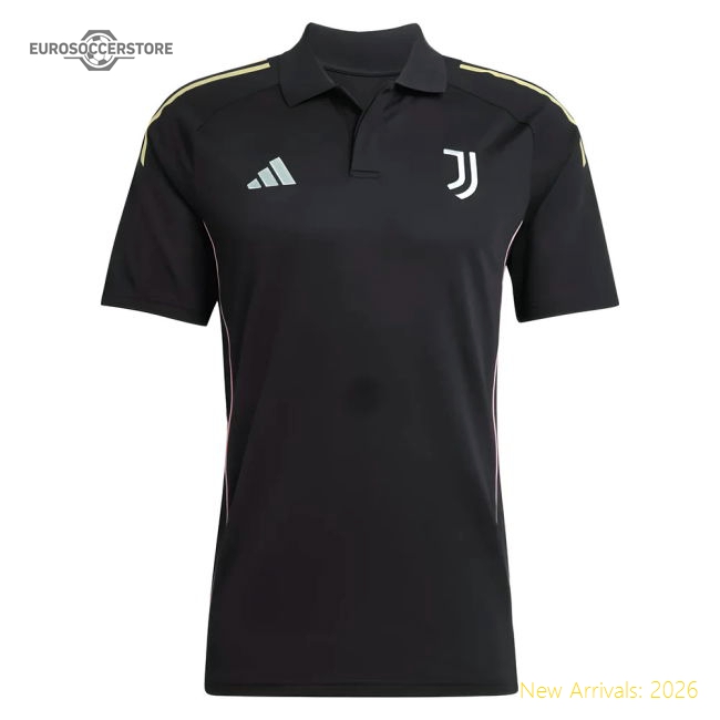 2025-2026 Juve Casual Polo (black) - Supporter Edition - Match Quality