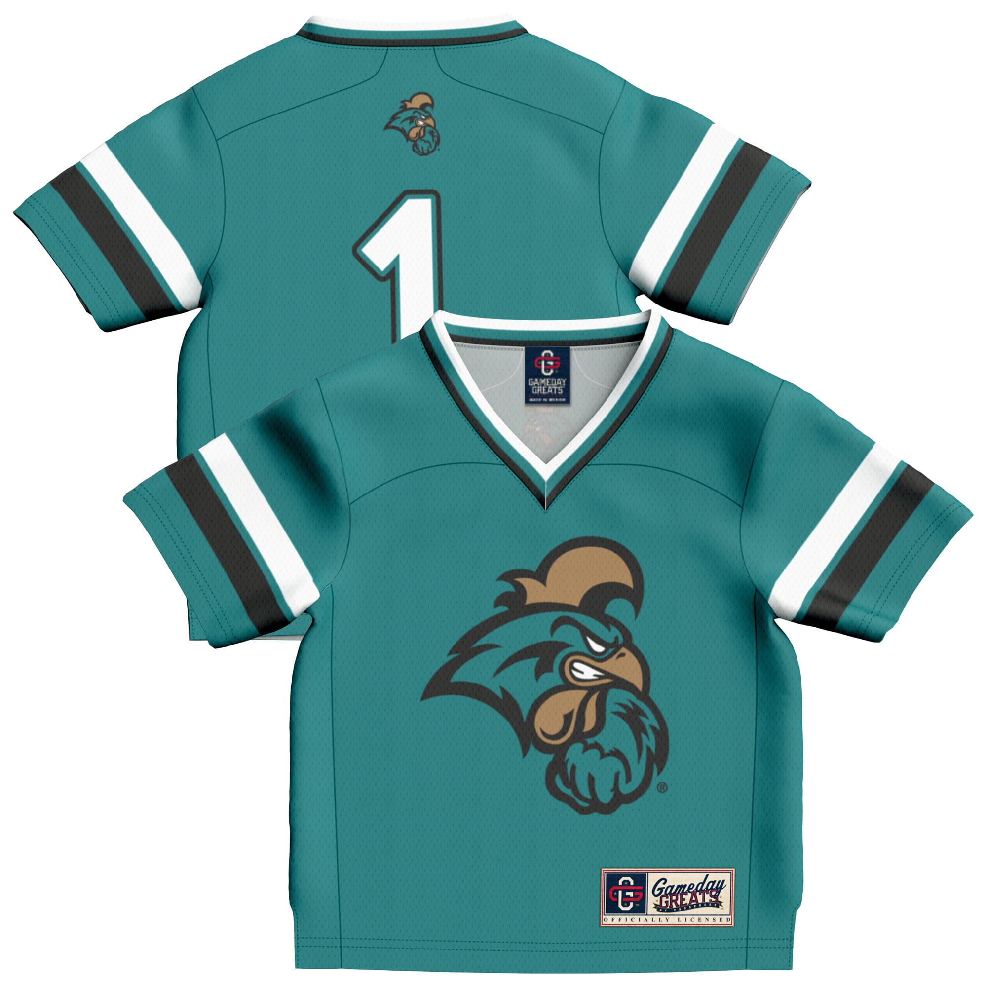 [Toddler] Coastal Carolina Chanticleers #1 Football Jersey - Teal | Stadium Series 26/27 Season