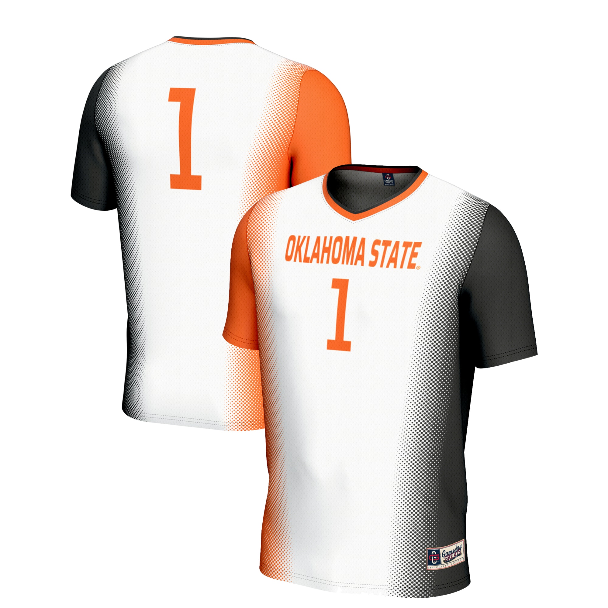 [SJH] Oklahoma State Cowboys GameDay Greats Unisex Lightweight Women's Soccer Jersey - White