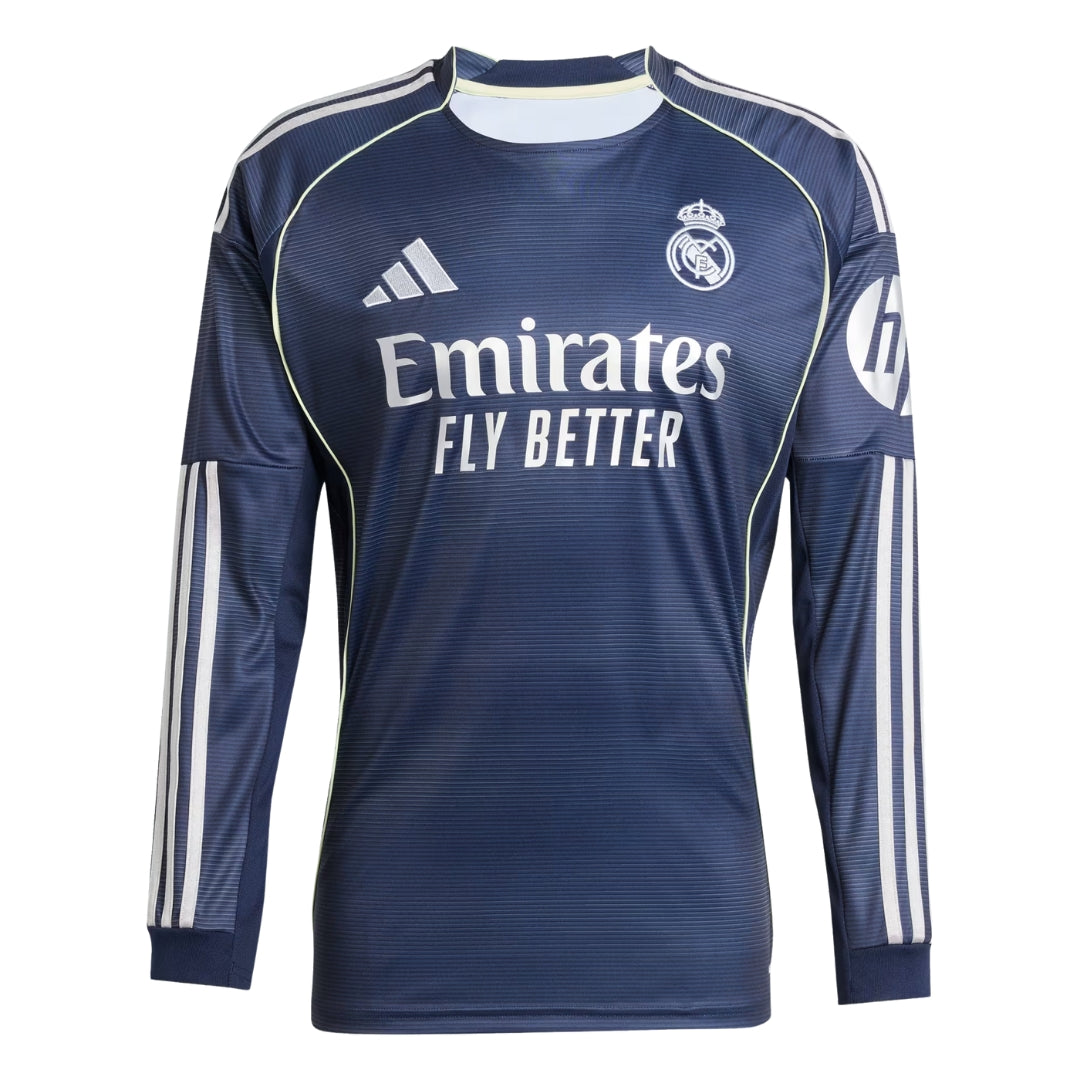 Real Madrid Sleeve 2025-2026 UCL Away Jersey – Authentic Shirt