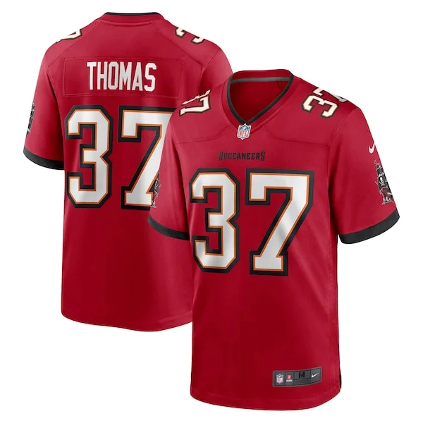 None Tavierre Thomas Game Jersey - Red | NFL Player Jersey | NFL Footb