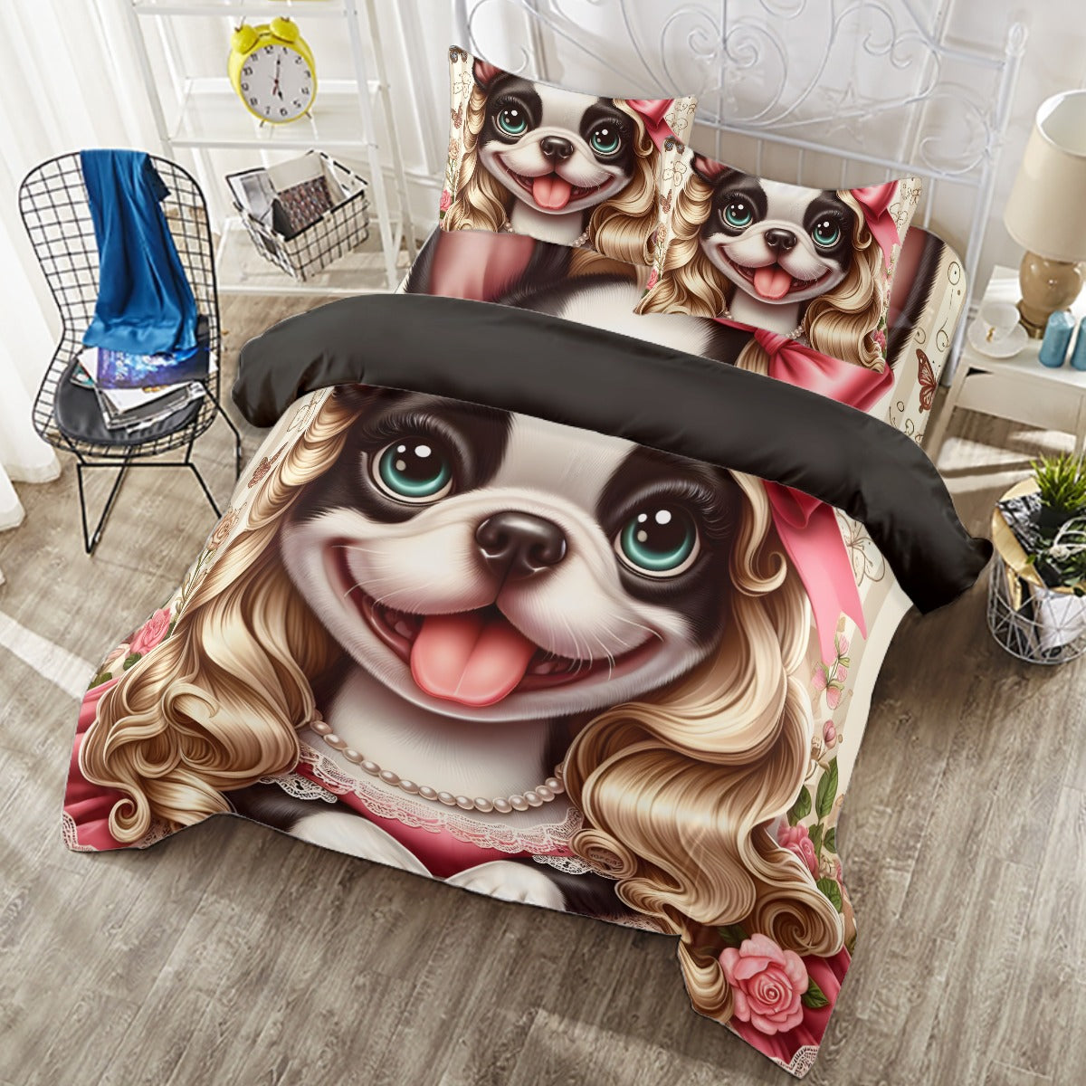 Cozy Nala - Duvet Cover Set For Boston Terrier Lovers for French