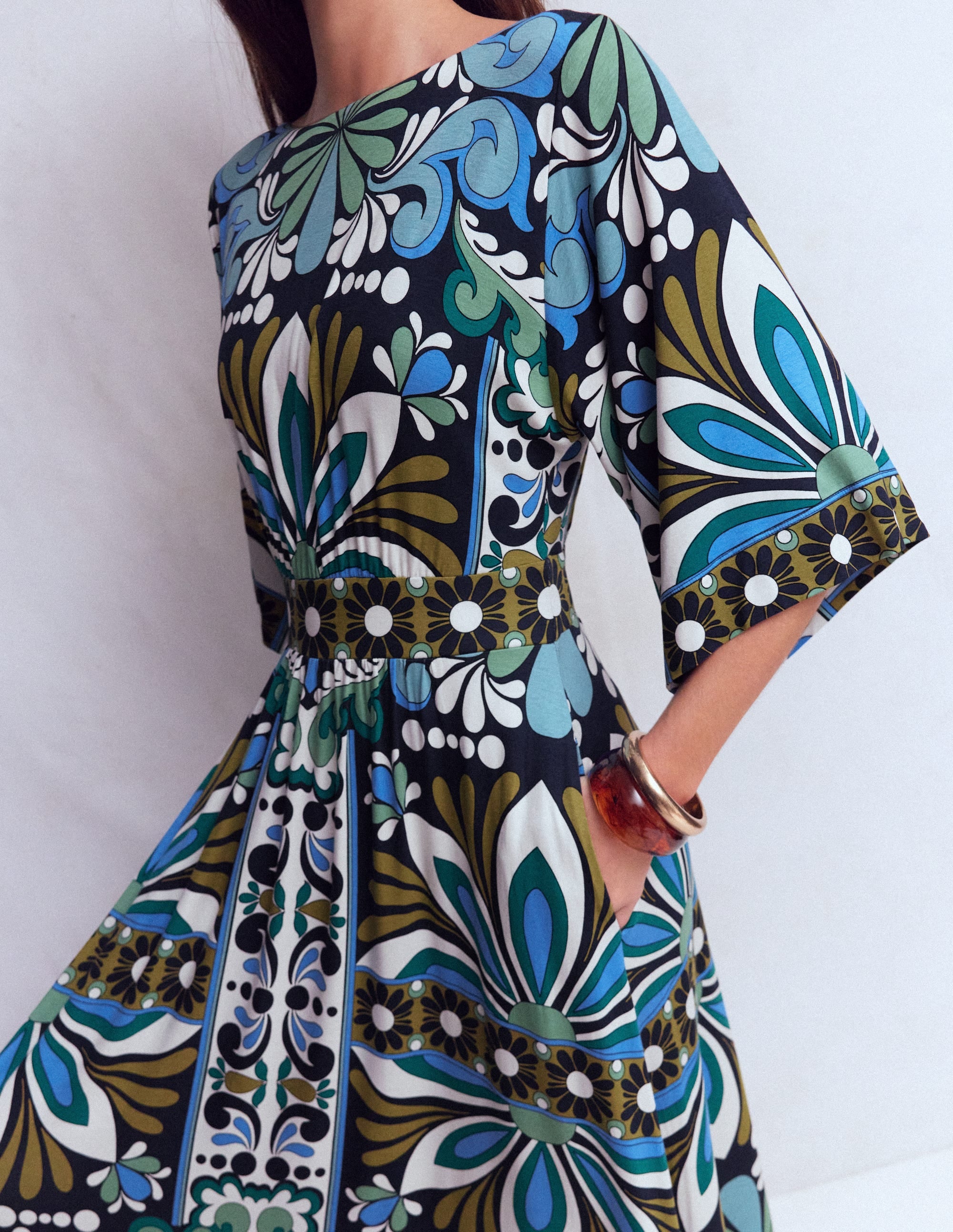 Imelda Kimono Jersey Dress