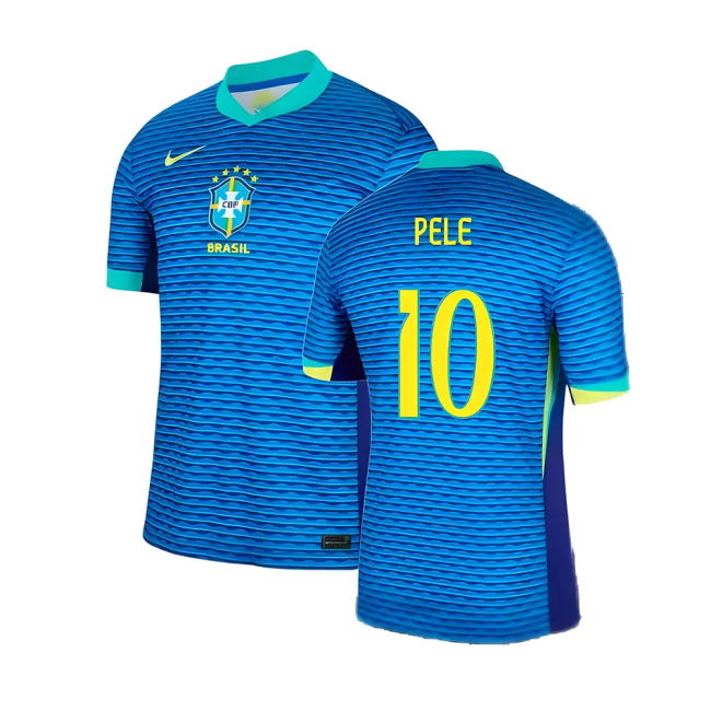 Jersey 2024-2025 Brazil Away Shirt (Pele 10) Official Football