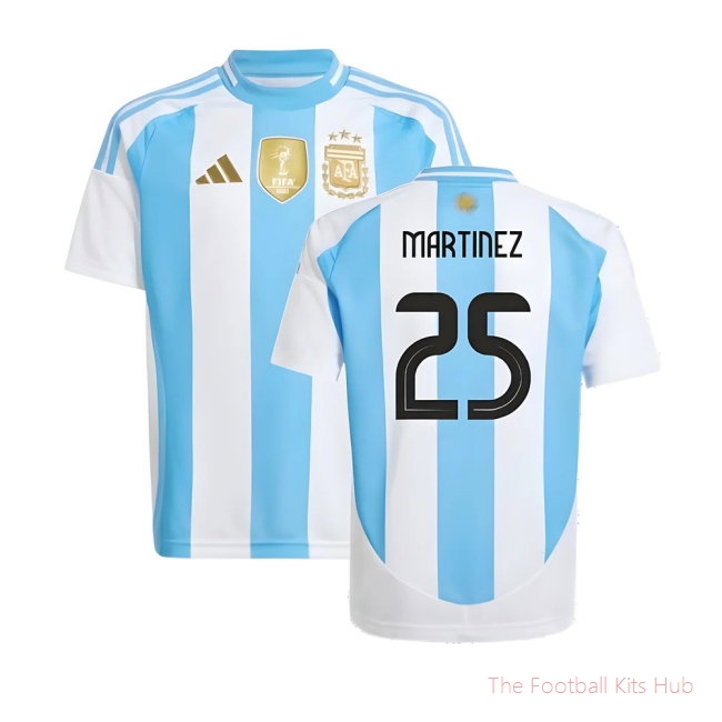2024-2025 Argentina Home Shirt (Kids) (MARTINEZ 25)