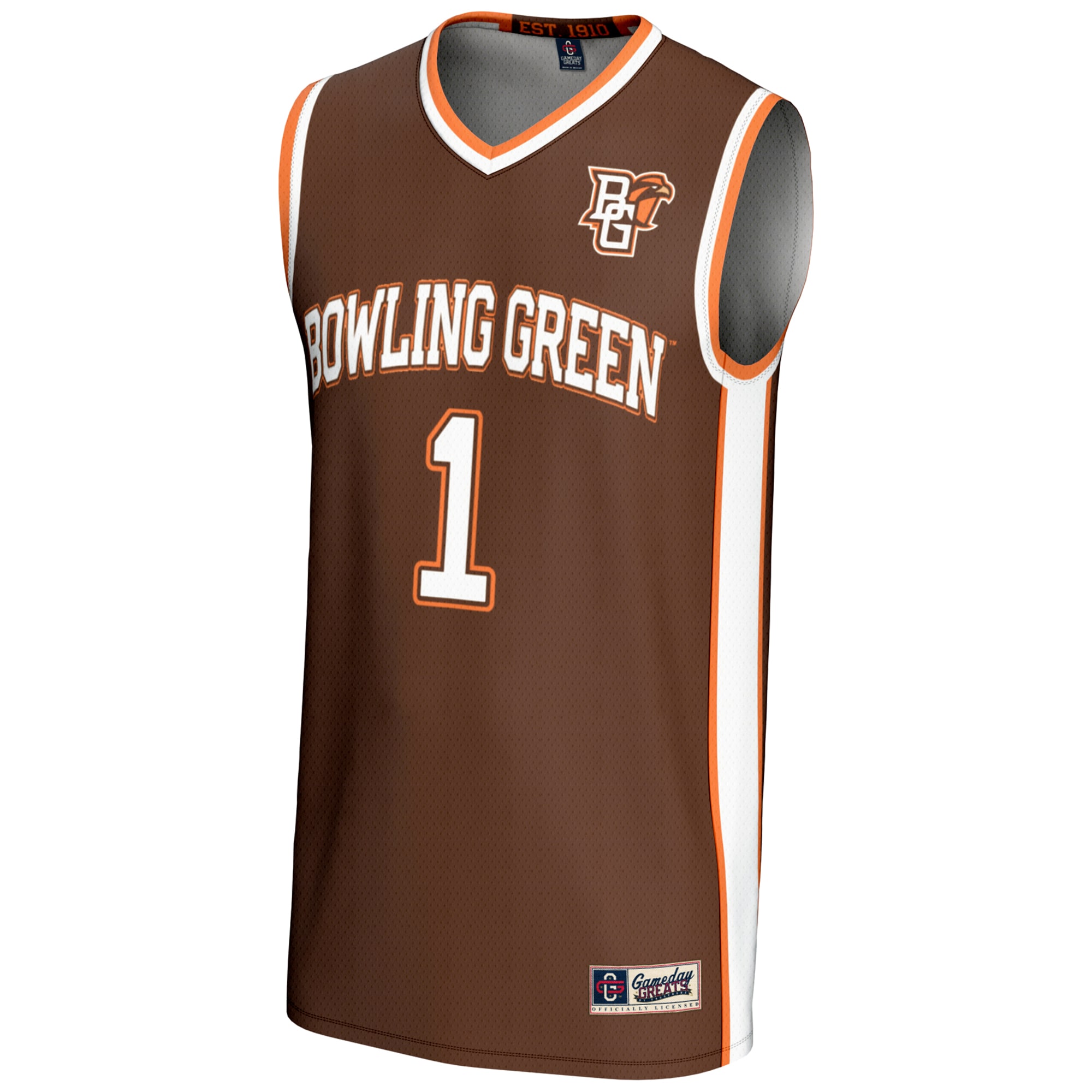 [DDG] Bowling Green St. Falcons GameDay Greats Youth Lightweight Basketball Jersey - Brown
