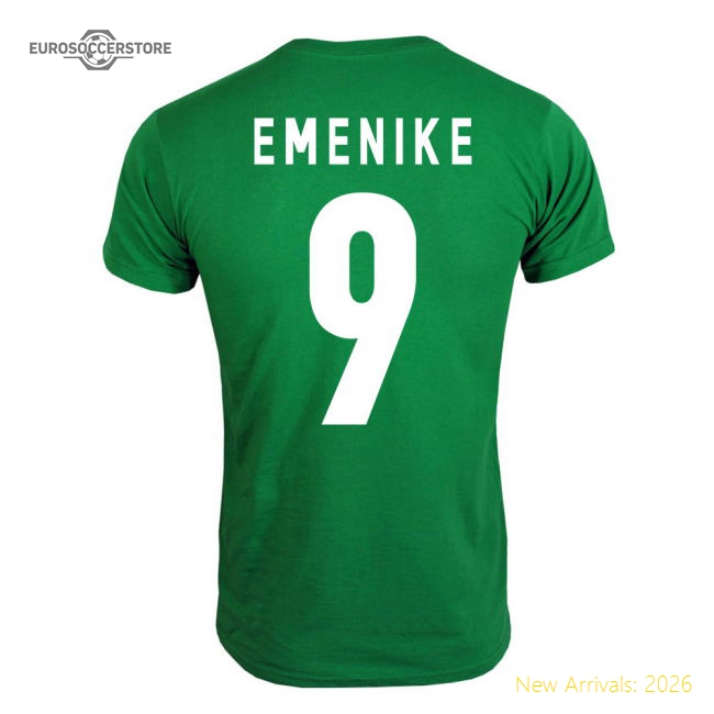 2013 Nigeria CAF Winners T-Shirt (Green) - Emenike 9