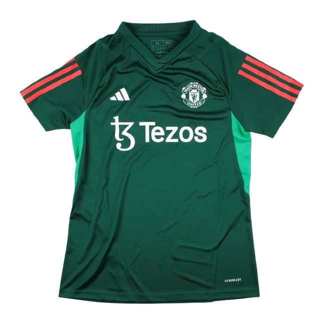 Men's 2023-2024 Man Utd Training Shirt (Green) - Ladies