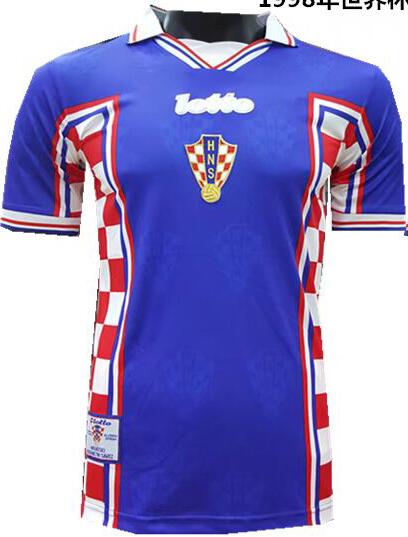 Croatia Away 1998 Retro Soccer Jersey Shirt - Official Replica 14530