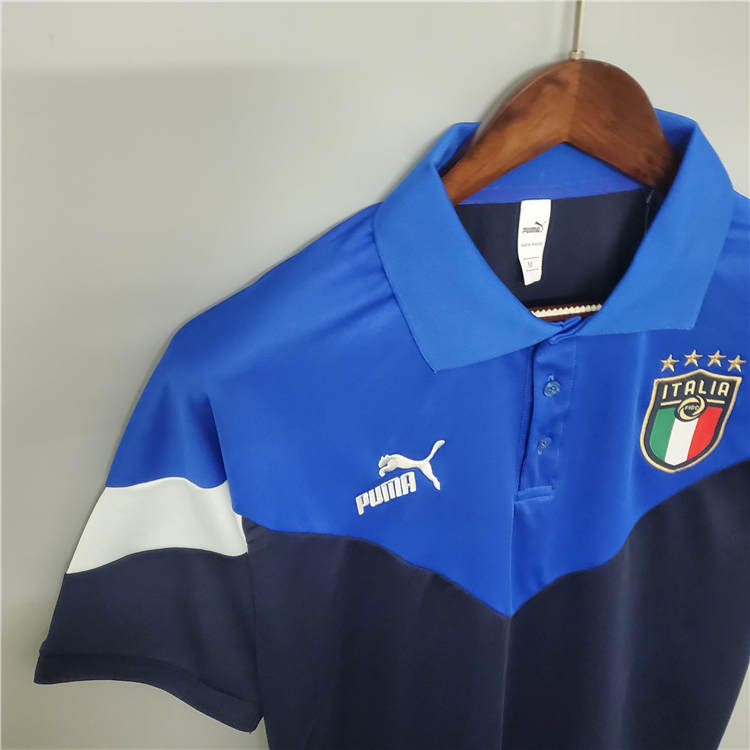 Premium Quality Euro 2020 Italy 20-21 NavyBlue Polo Shirt