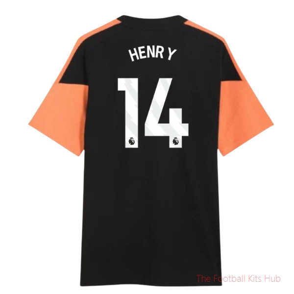 Arsenal Training T-Shirt Henry #14 2026-2027 Soccer Kit Black