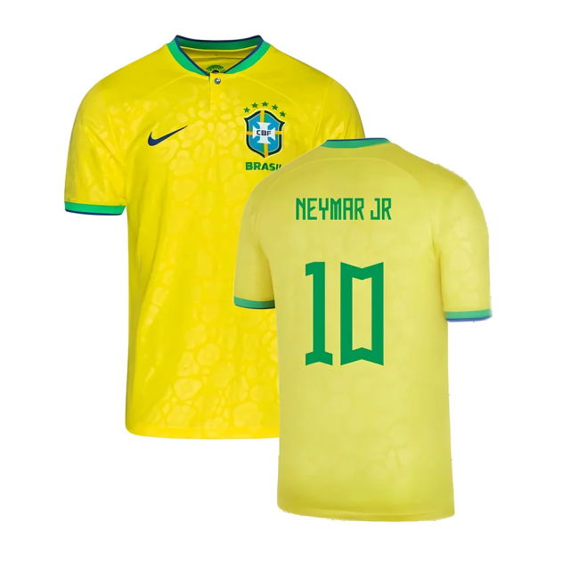 Kids New Brazil Home Game Jersey 2022-2023