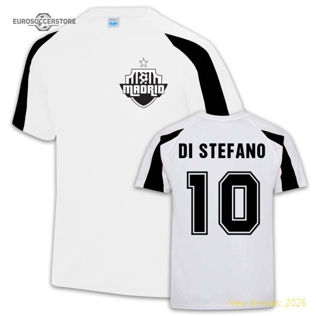 Popular Alfredo Di Stefano Real Madrid Sports Training Jersey (White)