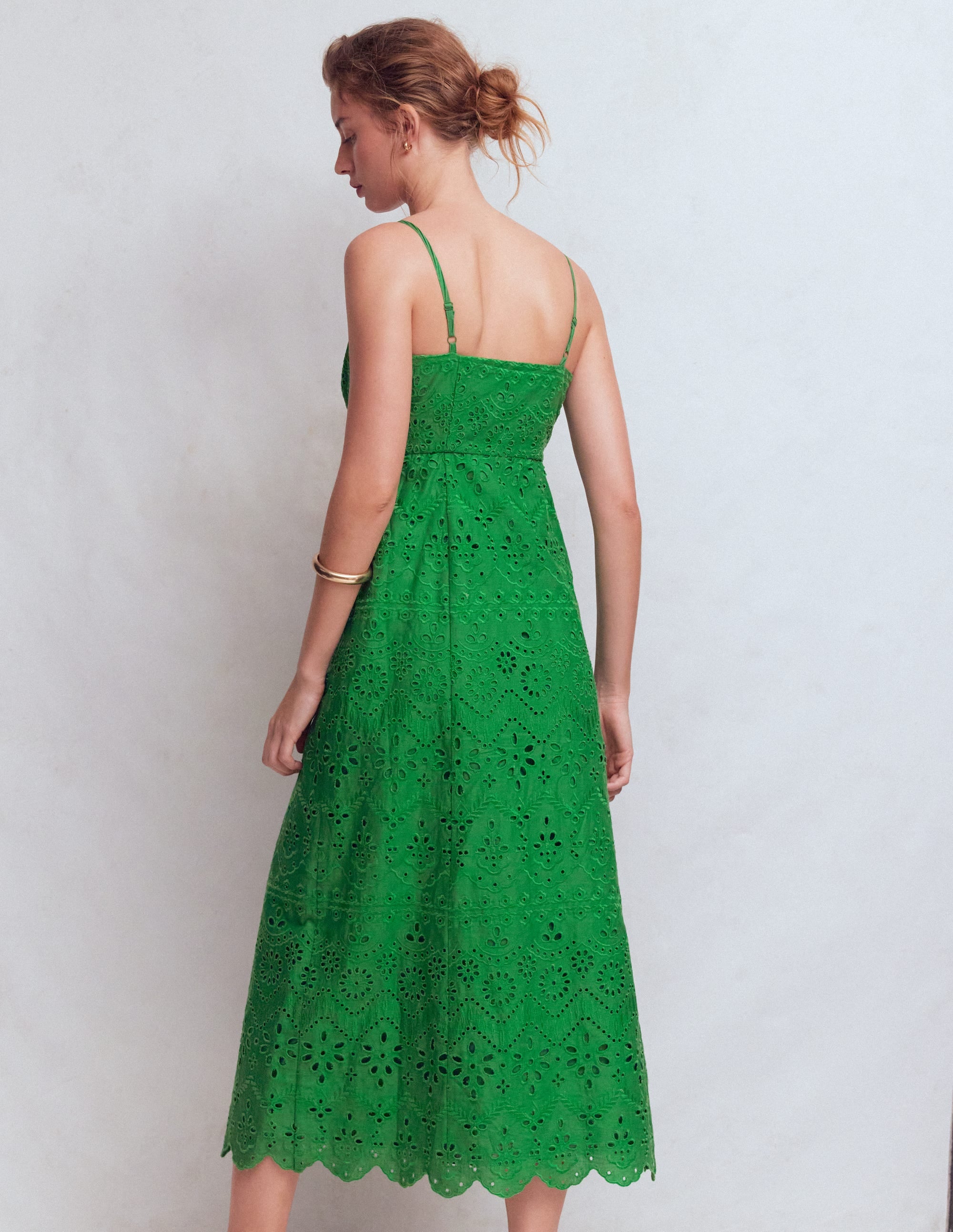 Empire Linen Broderie Dress