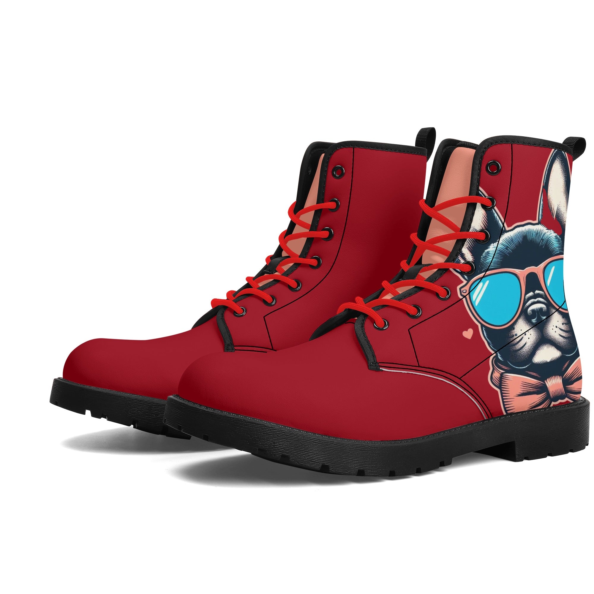 French Bulldog Roxy Leather Boots Useful Frenchie Gear