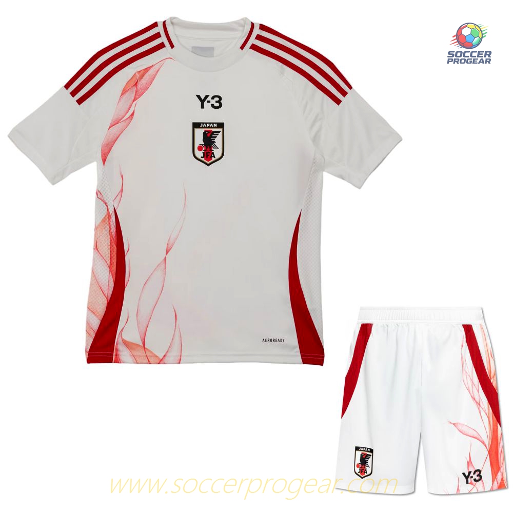 Japan Away Kids Football Shirt Set Football Jersey 2024/25 Collection Y3